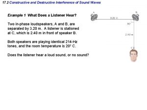 17 2 Constructive and Destructive Interference of Sound