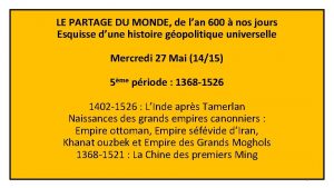 LE PARTAGE DU MONDE de lan 600 nos