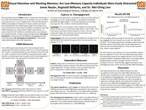 Visual Attention and Working Memory Are Low Memory