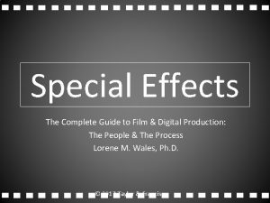 Special Effects The Complete Guide to Film Digital