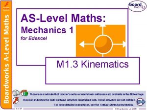 ASLevel Maths Mechanics 1 for Edexcel M 1