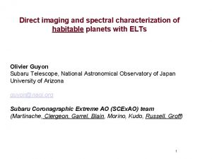 Direct imaging and spectral characterization of habitable planets