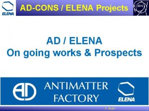 ADCONS ELENA Projects AD ELENA On going works