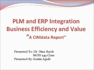 PLM and ERP Integration Business Efficiency and Value