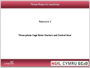 ThreePhase AC machines Resource 3 Threephase Cage Rotor