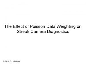 The Effect of Poisson Data Weighting on Streak