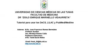 UNIVERSIDAD DE CIENCIAS MDICAS DE LAS TUNAS FACULTAD