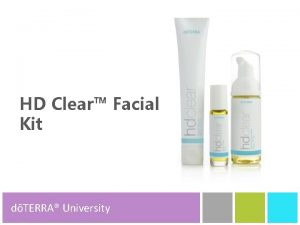 HD Clear Facial Kit dTERRA University dTERRA Product
