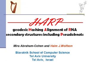 Mira AbrahamCohen and Haim J Wolfson Blavatnik School