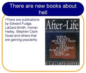 There are new books about hell There are