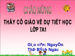 Gio vin Nguyn Th Bch Ngc KIM TRA