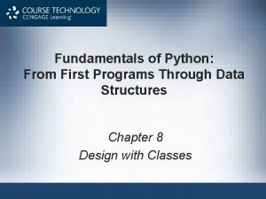 Fundamentals of Python From First Programs Through Data