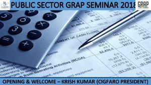 PUBLIC SECTOR GRAP SEMINAR 2018 OPENING WELCOME KRISH