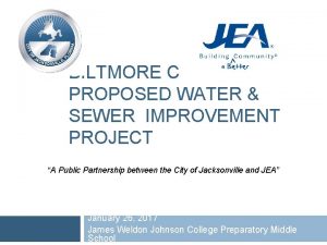 BILTMORE C PROPOSED WATER SEWER IMPROVEMENT PROJECT A