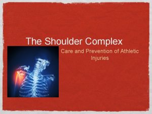 The Shoulder Complex Care and Prevention of Athletic