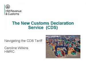 The New Customs Declaration Service CDS Navigating the