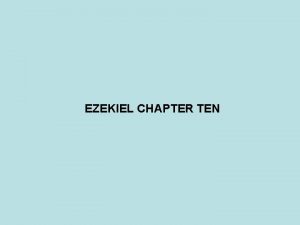 EZEKIEL CHAPTER TEN PROPHET DATE JONAH 825 785