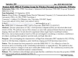 September 2003 doc IEEE 802 15 03376 r