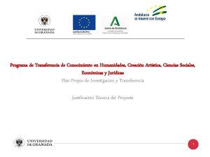 Programa de Transferencia de Conocimiento en Humanidades Creacin