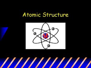 Atomic Structure What is an atom Atom the Atomic Structure What is an atom Atom the