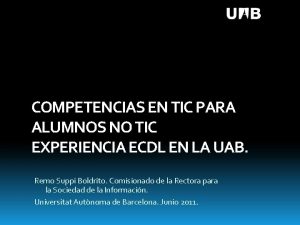 COMPETENCIAS EN TIC PARA ALUMNOS NO TIC EXPERIENCIA