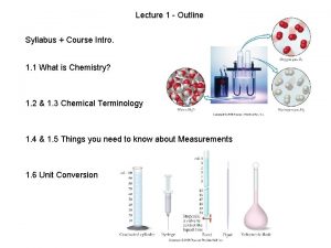 Lecture 1 Outline Syllabus Course Intro 1 1