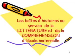 Les botes histoires au service de la LITTRATURE