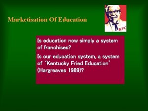 Marketisation Of Education Is education now simply a