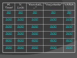 M Traat V Luik Karukell Varjuteater VARIA 50