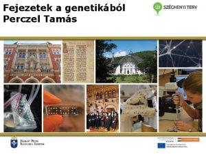 Fejezetek a genetikbl Perczel Tams Genetika tudomnytrtnet dihjban