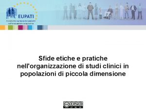 Accademia europea dei pazienti sullinnovazione terapeutica Sfide etiche