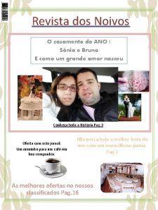 Revista dos Noivos O casamento do ANO Snia