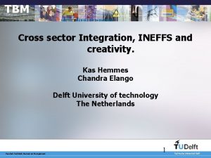 SECTIE ENERGIE EN INDUSTRIE Cross sector Integration INEFFS