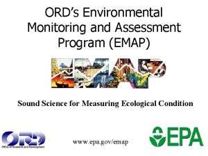 ORDs Environmental Monitoring and Assessment Program EMAP Sound
