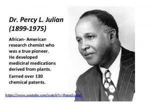 Dr Percy L Julian 1899 1975 African American