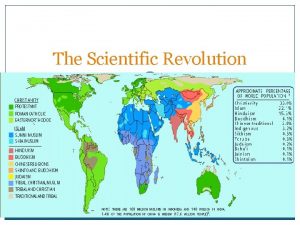 The Scientific Revolution AP WORLD HISTORY NOTES CHAPTER