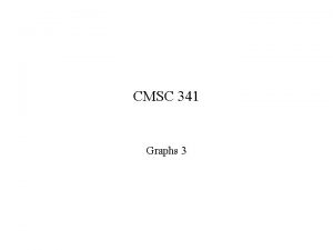 CMSC 341 Graphs 3 Adjacency List Keep list