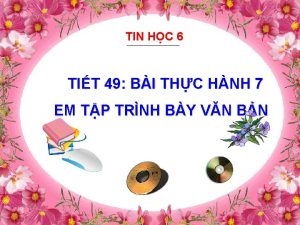 TIN HC 6 TIT 49 BI THC HNH