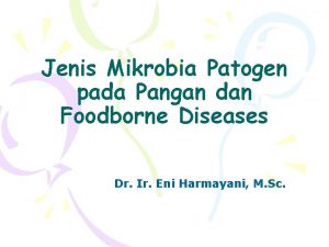 Jenis Mikrobia Patogen pada Pangan dan Foodborne Diseases