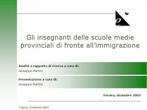 Gli insegnanti delle scuole medie provinciali di fronte