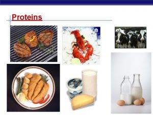 Proteins Proteins Multipurpose molecules 2006 2007 Proteins Examples
