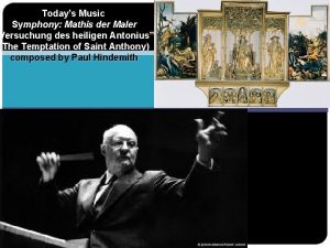 Todays Music Symphony Mathis der Maler Versuchung des