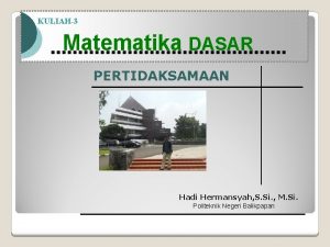 Modul Pembelajaran Matematika Kelas X semester 1 KULIAH3