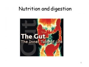 Nutrition and digestion 1 Nutrition Carbohydrates proteins and