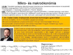 Mikro s makrokonmia 1 3 EA Trsadalmi gazdagsg