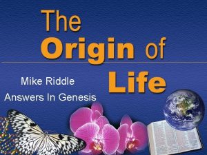 Mike Riddle Answers In Genesis Topics u The