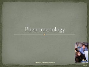 Phenomenology Creswell Qualitative Inquiry 2 e Pheno menol