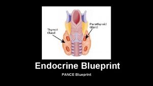 Endocrine Blueprint PANCE Blueprint Diseases of Thyroid Hyperparathyroidism