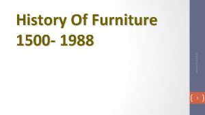 Jennifer Byrne 2021 History Of Furniture 1500 1988