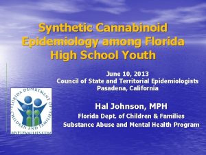 Synthetic Cannabinoid Epidemiology among Florida High School Youth